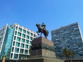 Independence plaza, montevideo, uruguay Royalty Free Stock Photo