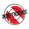 Independence rubber stamp