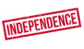 Independence rubber stamp