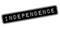 Independence rubber stamp