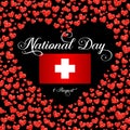 Independence Switzerland Day, 1 August. Swiss National Day