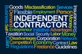 Independent Contractor Word Cloud