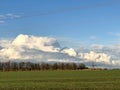 Indescribable clouds on the horizon Royalty Free Stock Photo