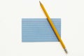 Index Card with Pencil 4 Royalty Free Stock Photo