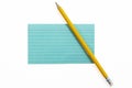 Index Card with Pencil 2 Royalty Free Stock Photo