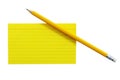 Index Card with Pencil 1 Royalty Free Stock Photo