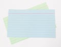 Index Cards Royalty Free Stock Photo