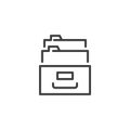 Indexing in SEO line icon