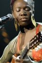India.Arie performing live Royalty Free Stock Photo