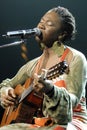 India.Arie performing live Royalty Free Stock Photo