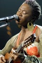 India.Arie performing live. Royalty Free Stock Photo