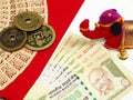 India and China money Royalty Free Stock Photo