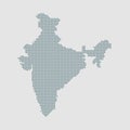 India country map with creative dots vector Royalty Free Stock Photo