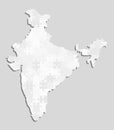 India country map with puzzle pieces vector Royalty Free Stock Photo