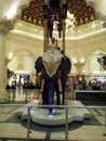 India court with elephant statue at IBN Battuta mall Royalty Free Stock Photo