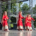 India Day, young Kathak dancers Royalty Free Stock Photo