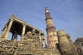 INDIA DELHI QUTB MINAR RUINS