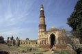 INDIA DELHI QUTB MINAR RUINS