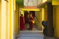 Buddhist monks at the Dalai Lama residence