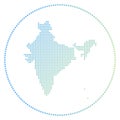 India digital badge. Royalty Free Stock Photo
