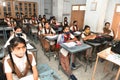 Girls Students in Classroom amid Coronavirus Pandemic in India