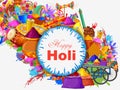 India Festival of Color Happy Holi background