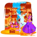 India Festival of Color Happy Holi background Royalty Free Stock Photo