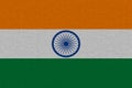 India flag painted on paper Royalty Free Stock Photo