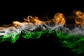 India flag smoke