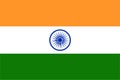 India flag vector.Illustration of India flag