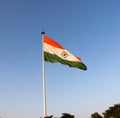 India Flag Waving in the Wind