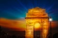 India gate dawn sunrise