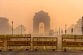 Silhouette of India gate