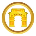 India Gate, New Delhi vector icon Royalty Free Stock Photo