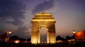 India Gate at night