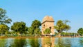 The India Gate, a war memorial in New Delhi, India