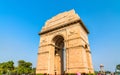 The India Gate, a war memorial in New Delhi, India