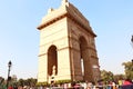 India Gate, one of the landmarks in New Delhi, India. It is originally called the All India War Memorial, for the 70,000 dead Indi Royalty Free Stock Photo