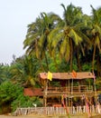 India Goa beach beach restaurant, Kerim beach