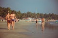 India, Goa, Palolem beach. Tourism Royalty Free Stock Photo