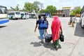 Passengers at Bus Stand amid COVID-19 surge in Rajasthan, India