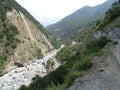 India himanchal pradesh Ravi river Extreme water flow Royalty Free Stock Photo