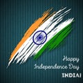 India Independence Day Patriotic Design. Royalty Free Stock Photo