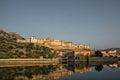 India Jaipur Amber fort in Rajasthan. Ancient indian palace arch Royalty Free Stock Photo