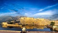 India Jaipur Amber fort in Rajasthan Royalty Free Stock Photo