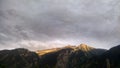 India jammu kasmir himalay sunrise in mountain with rainbow