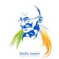 India-12 june:Vector illustration of Gandhi Jayanti background