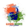 India-12 june:Vector illustration of Gandhi Jayanti background