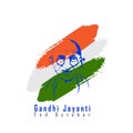 India-12 june:Vector illustration of Gandhi Jayanti background