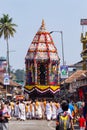 INDIA, KARNATAKA, SRINGERI, February 2022, People Celebrating Maharathotsav of Goddess Sharadambe.